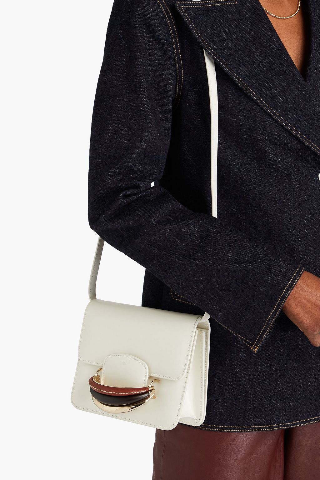 CHLOÉ Kattie レザー クロスボディバッグ