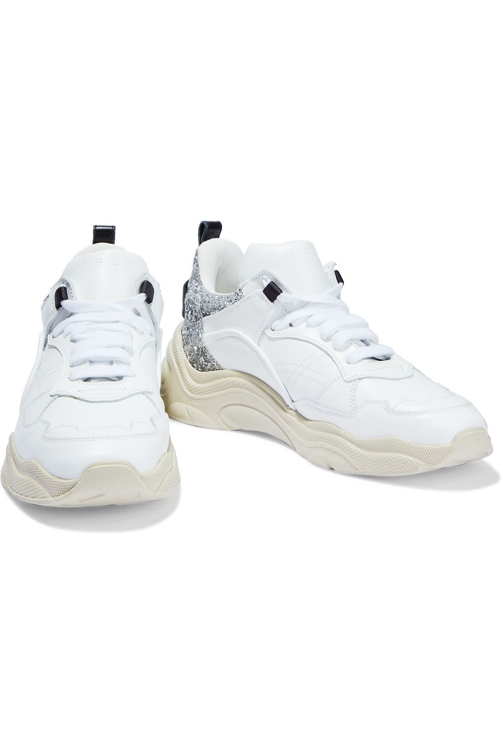 IRO Curve Runner mesh and suede sneakers