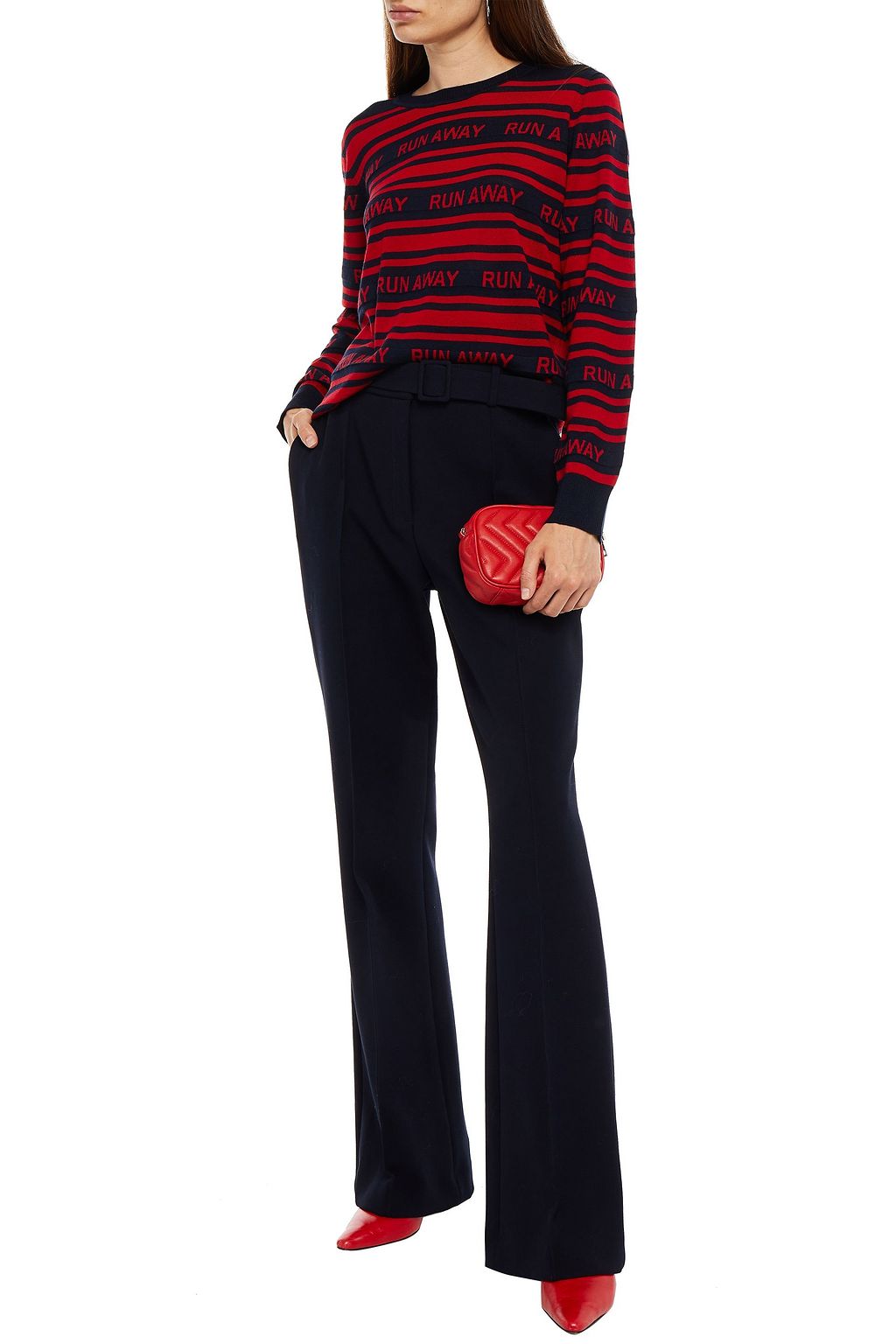 CLAUDIE PIERLOT Wool-jacquard sweater
