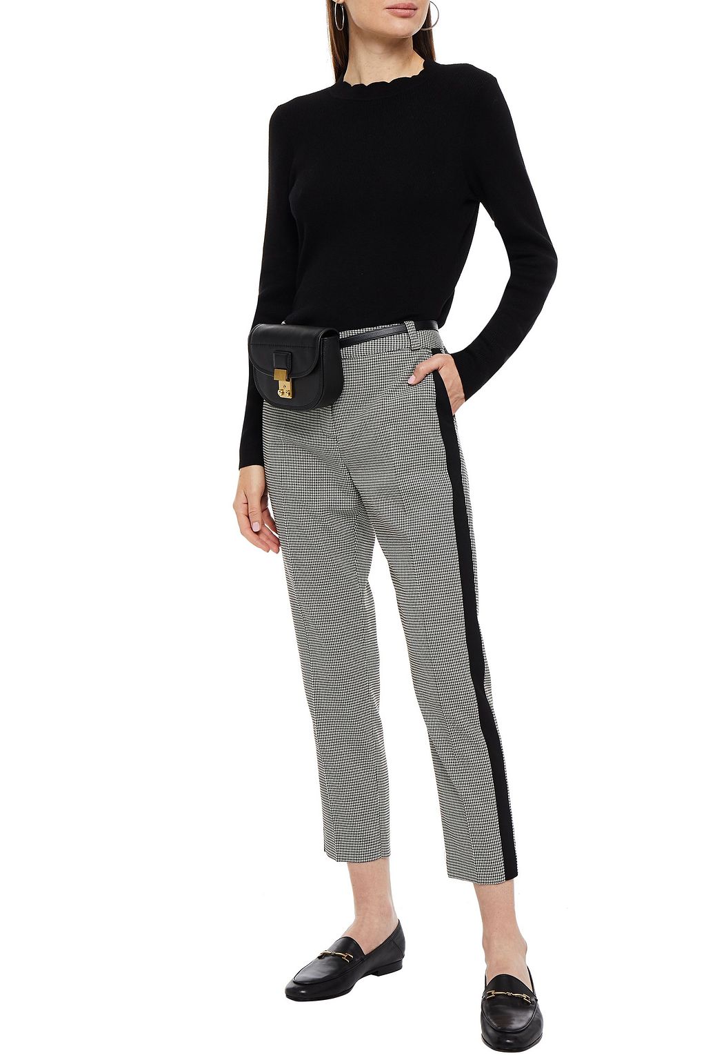 CLAUDIE PIERLOT Mochi scalloped ribbed-knit sweater