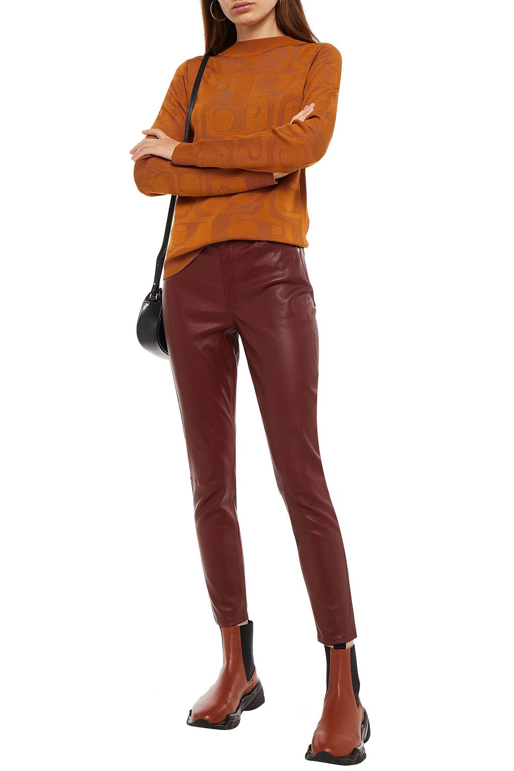 CLAUDIE PIERLOT Miel jacquard-knit sweater