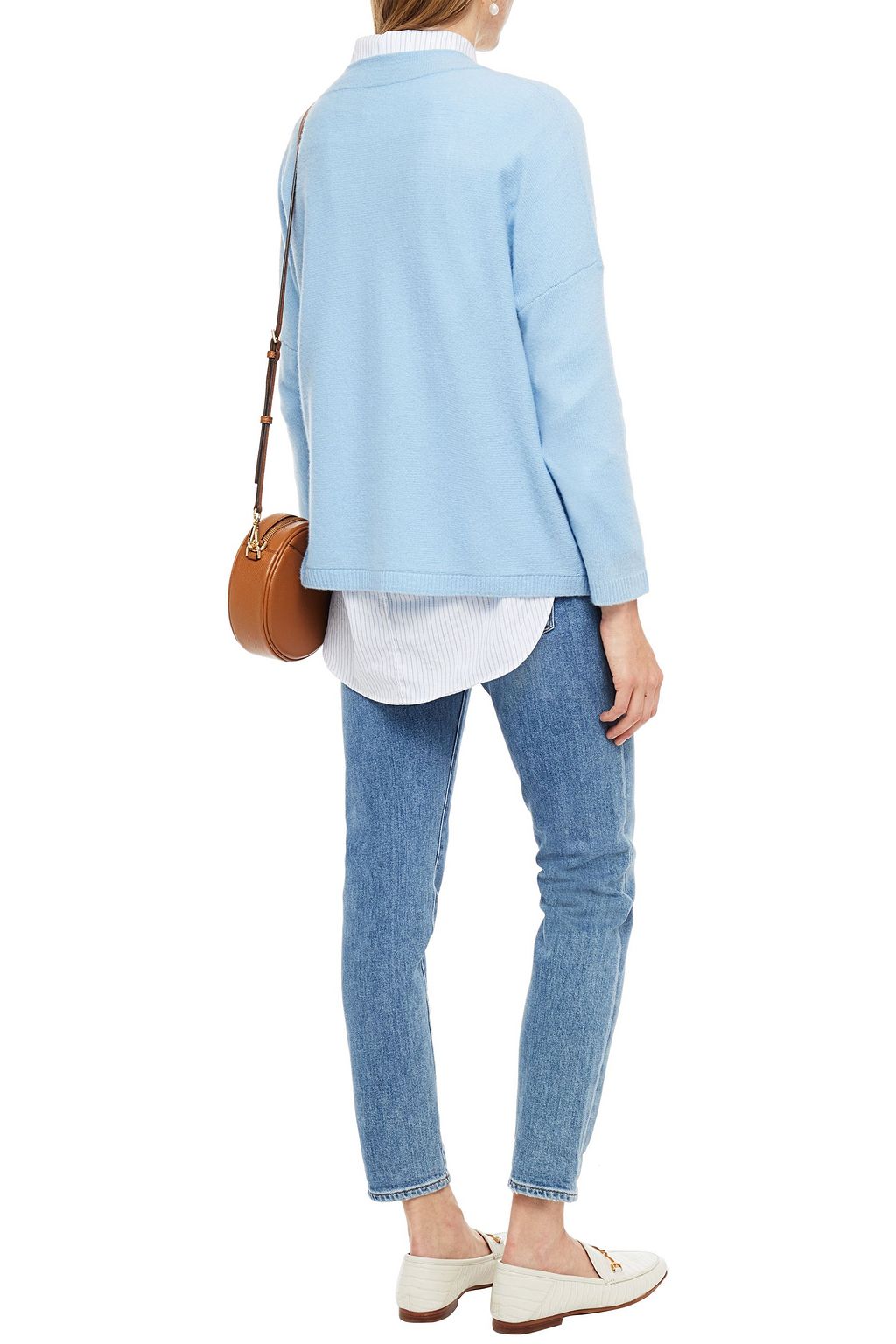 CHARLI Cedar mélange cashmere sweater