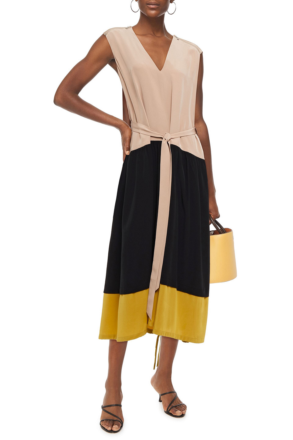 tibi belted dress