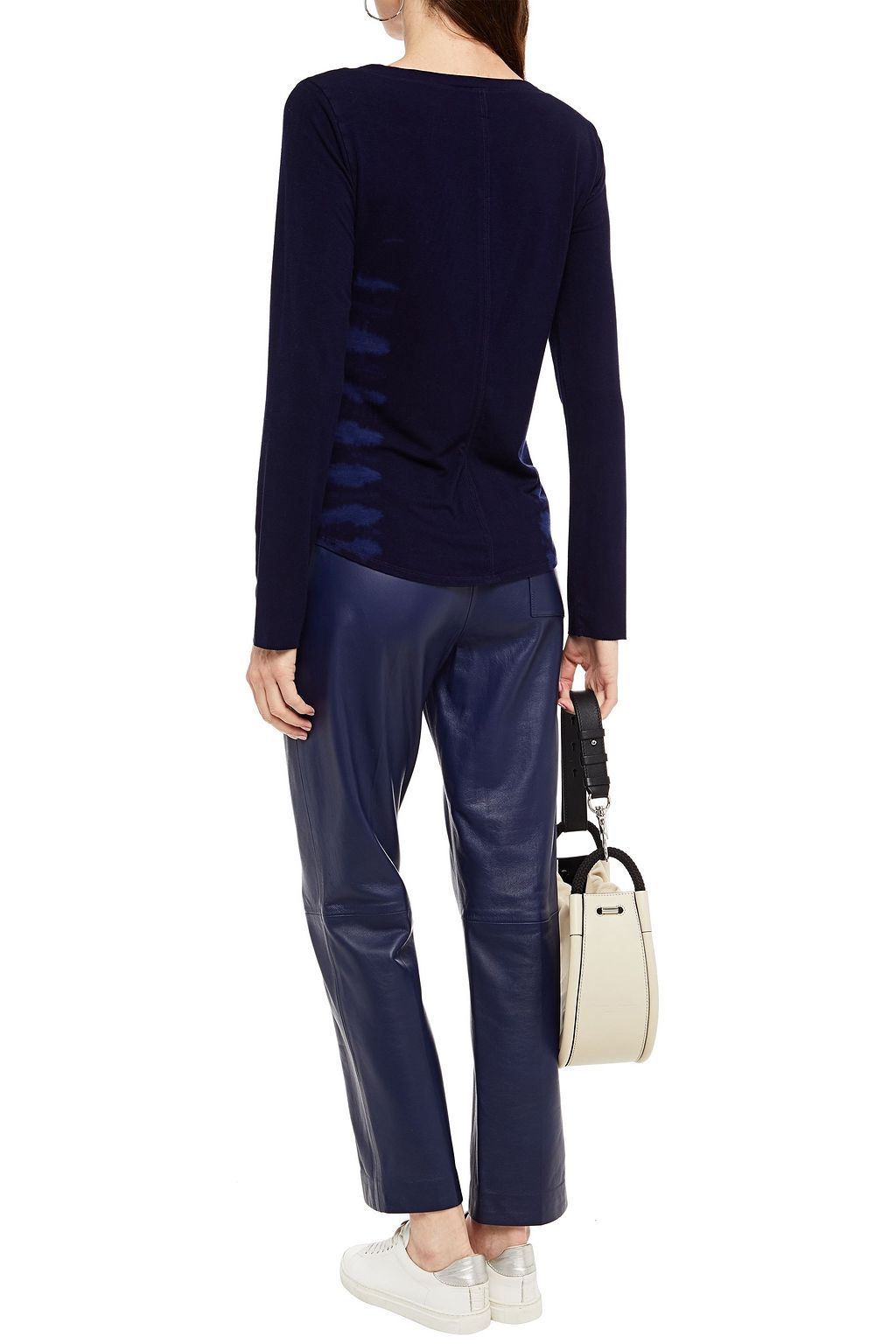 RAQUEL ALLEGRA Tie-dyed bamboo-blend jersey top
