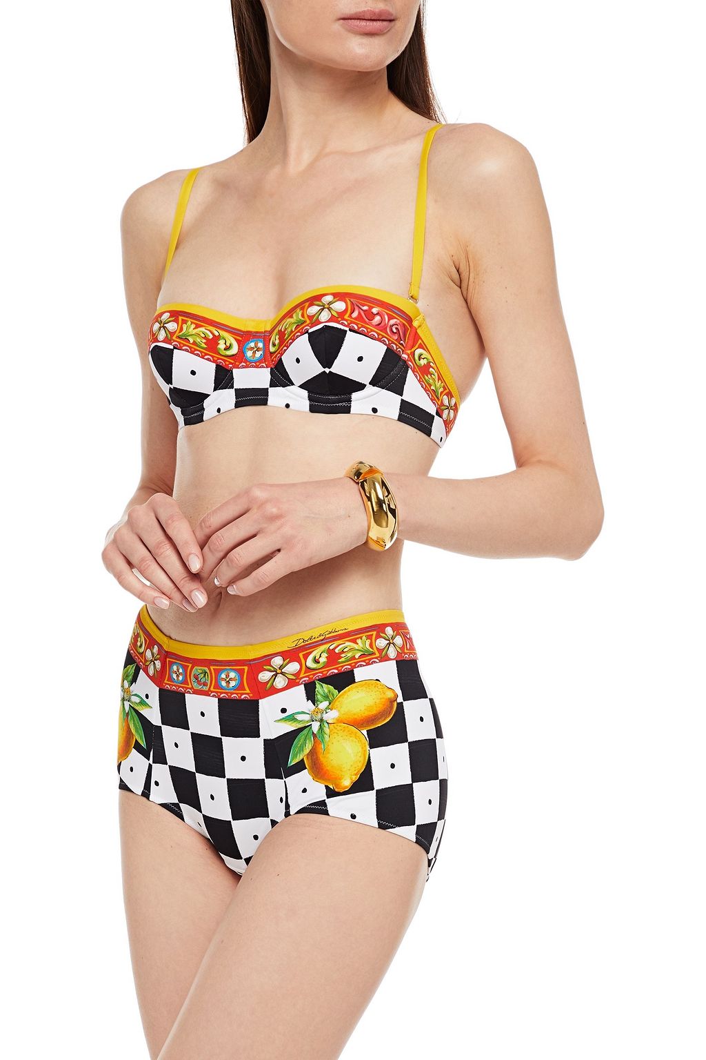 DOLCE&GABBANA BEACHWEAR Printed bikini