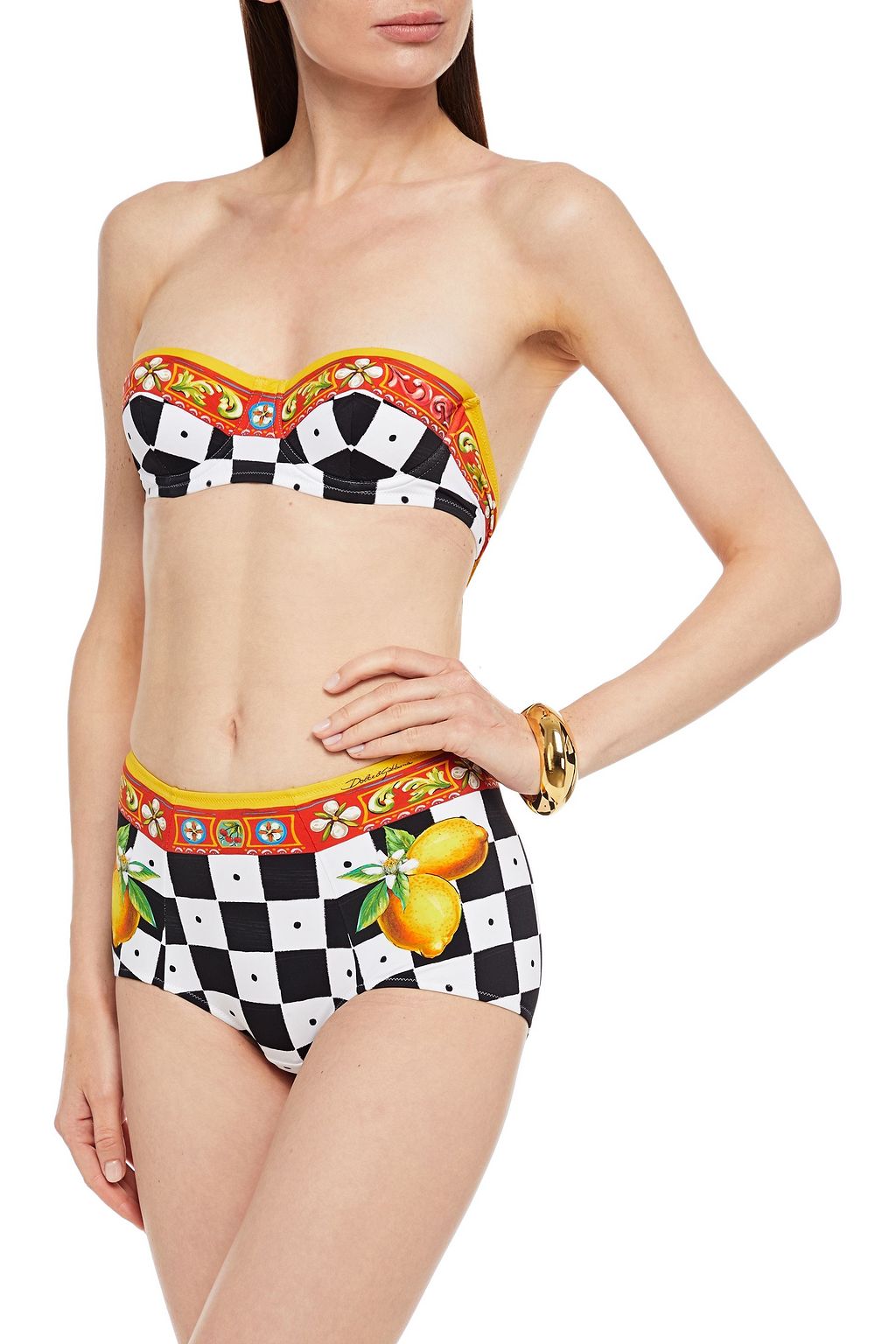 DOLCE&GABBANA BEACHWEAR Printed bikini