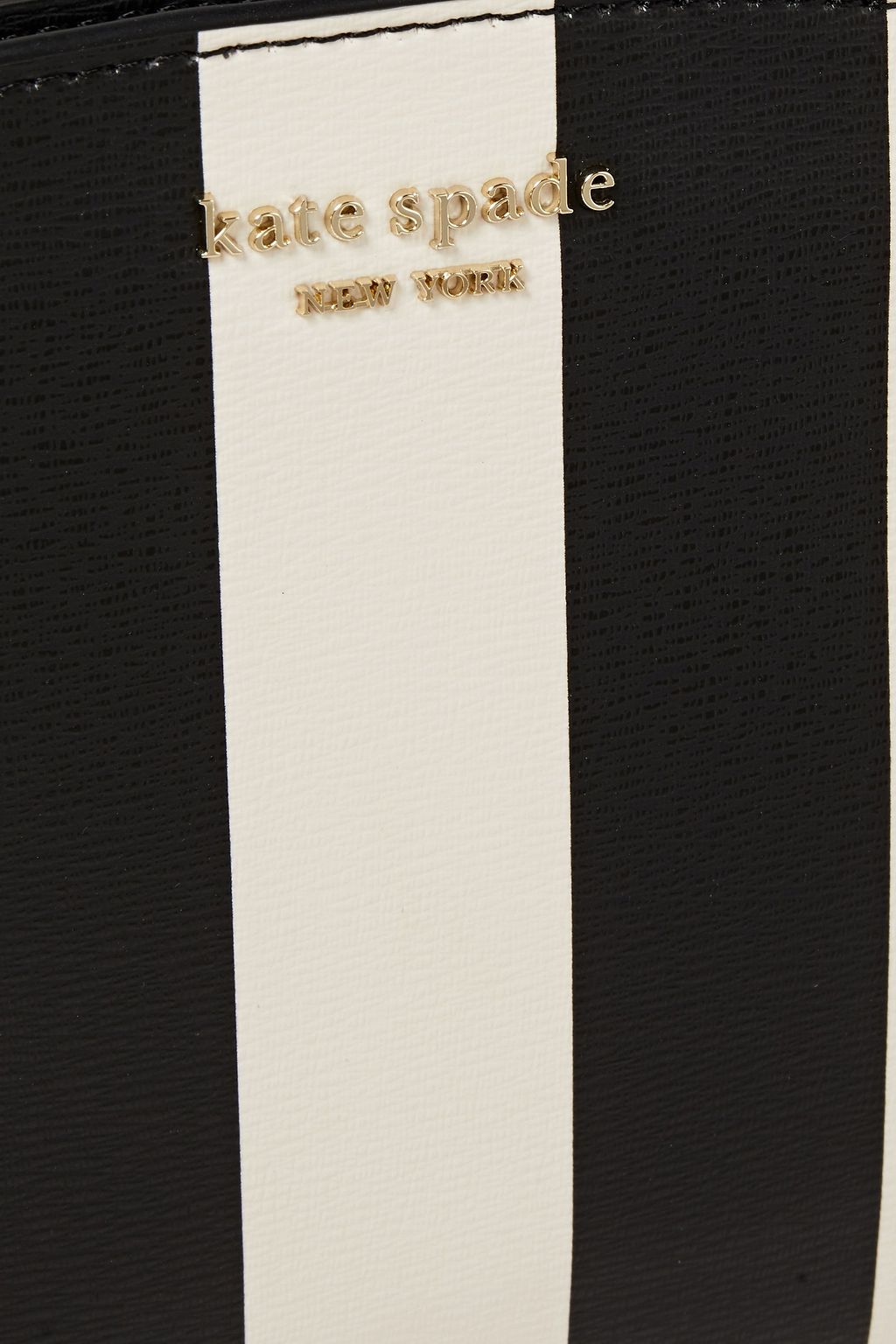 KATE SPADE NEW YORK Spencer small striped faux leather shoulder bag