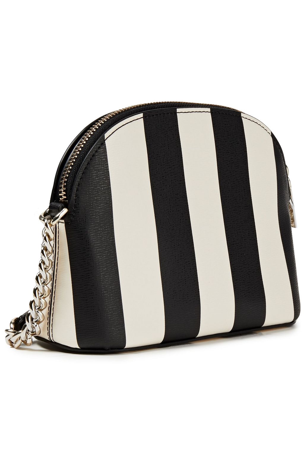 KATE SPADE NEW YORK Spencer small striped faux leather shoulder bag