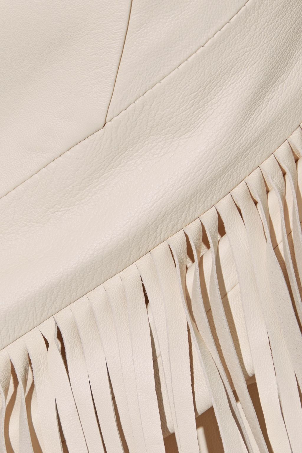 IRO Gentry fringed leather top