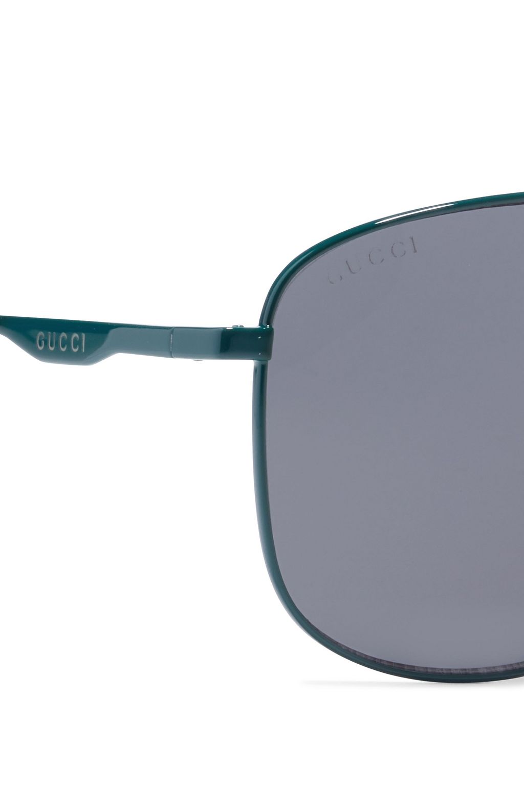 GUCCI Aviator-style coated-metal sunglasses