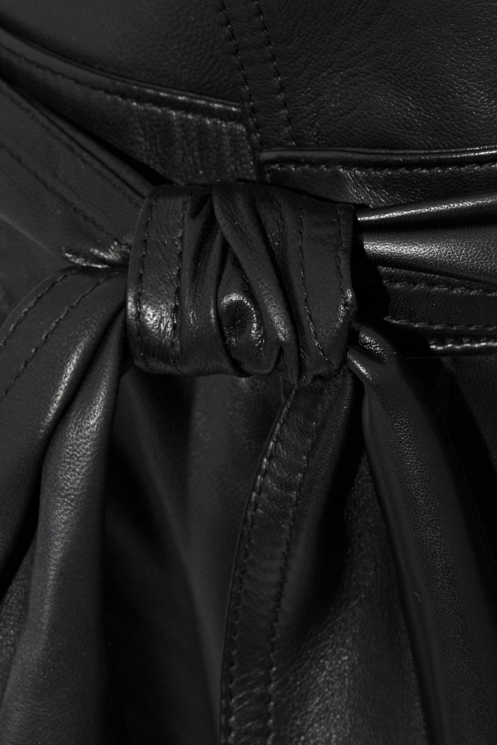 IRO Eldred belted leather tapered pants