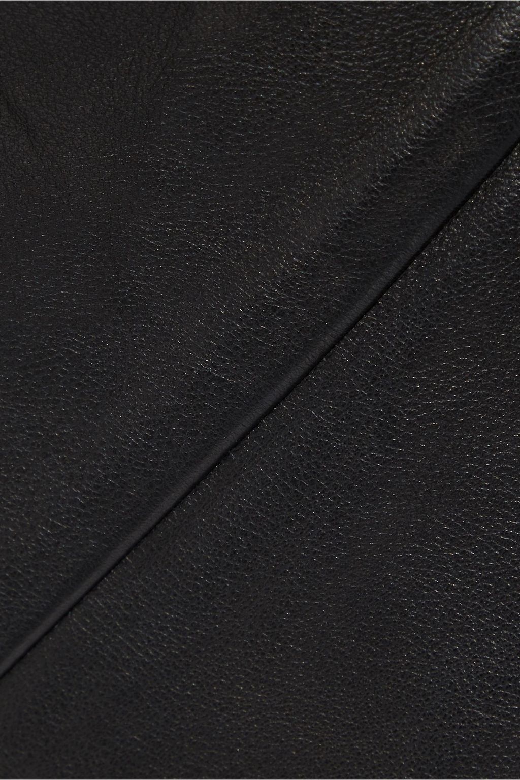 IRO Hemy asymmetric leather mini skirt