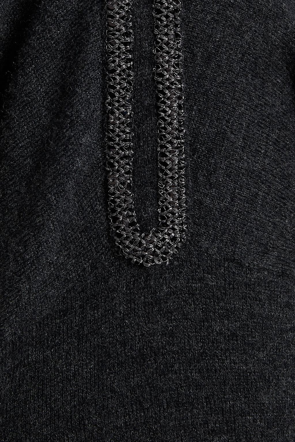 GENTRYPORTOFINO Sequin-embellished wool and cashmere-blend sweater