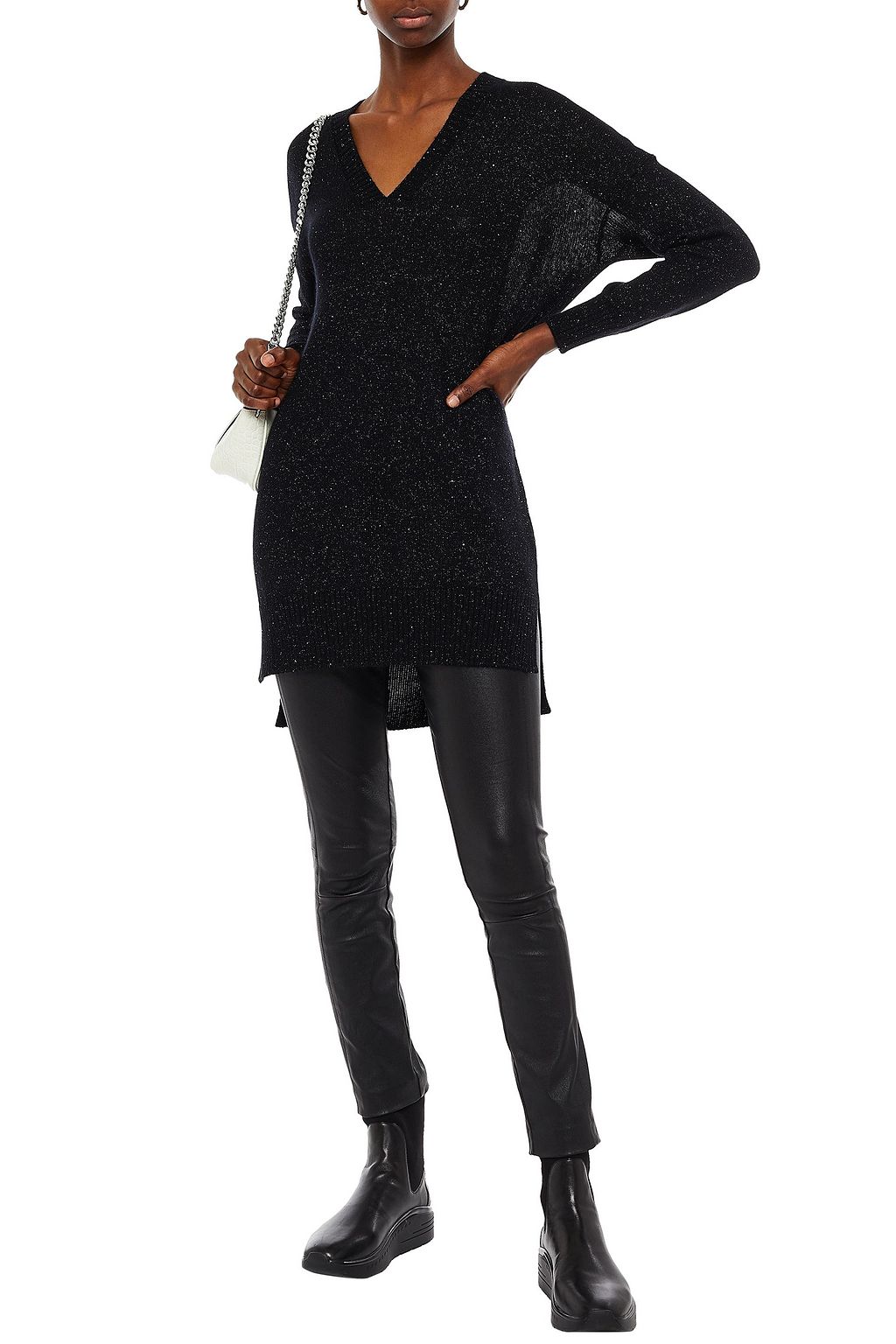 GENTRYPORTOFINO Sequin-embellished wool-blend sweater