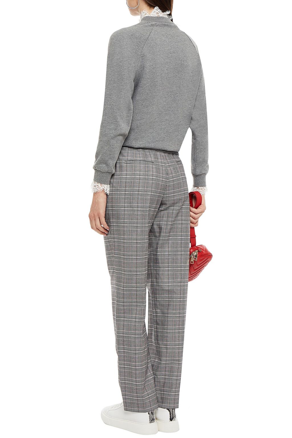 CLAUDIE PIERLOT Prusse Prince of Wales checked tweed straight-leg pants