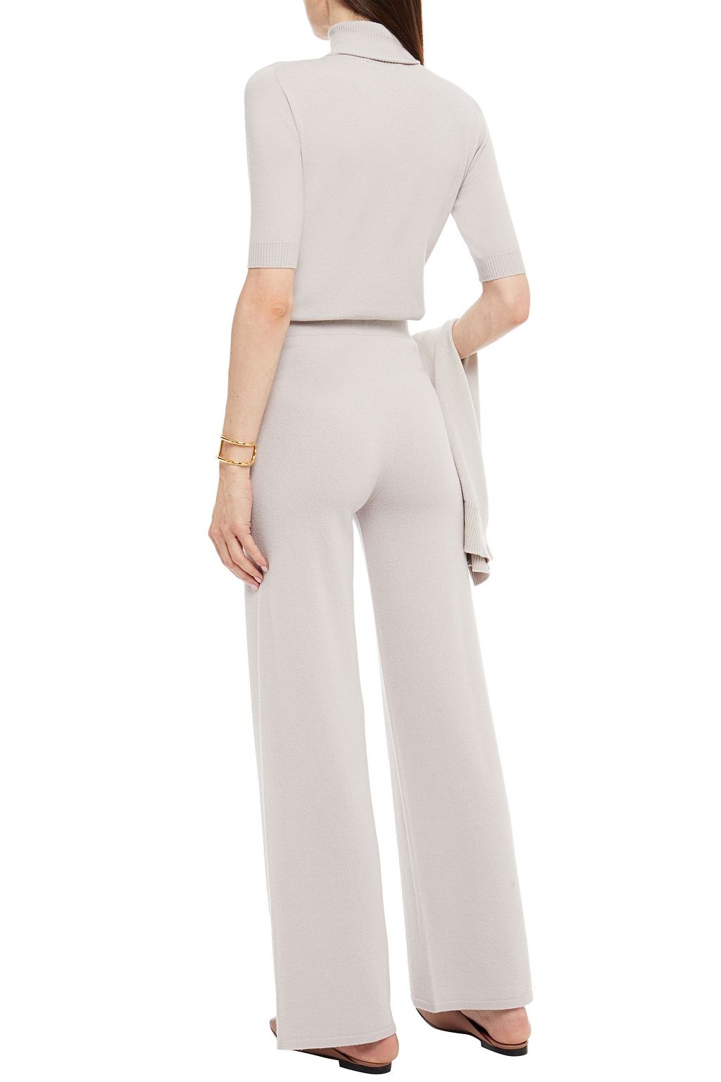 GENTRYPORTOFINO Wool and cashmere-blend wide-leg pants