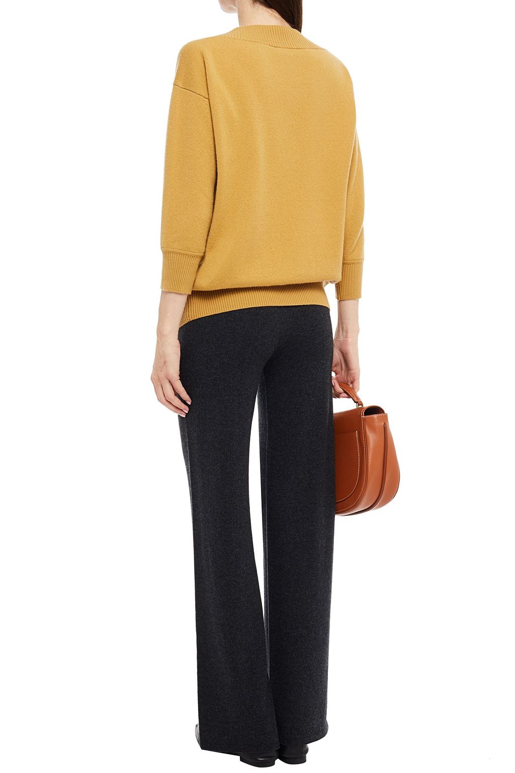 GENTRYPORTOFINO Wool and cashmere-blend wide-leg pants