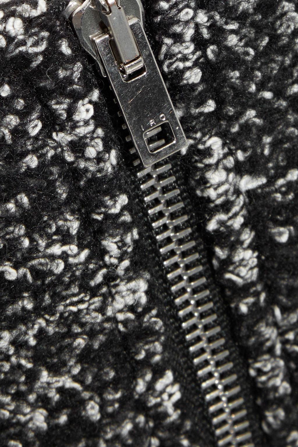IRO Vilky ruffled bouclé-tweed mini skirt