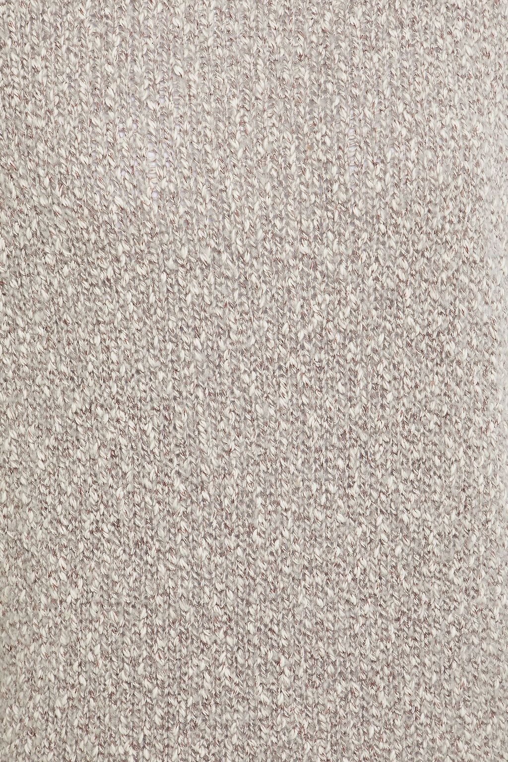 GENTRYPORTOFINO Mélange cotton-blend sweater