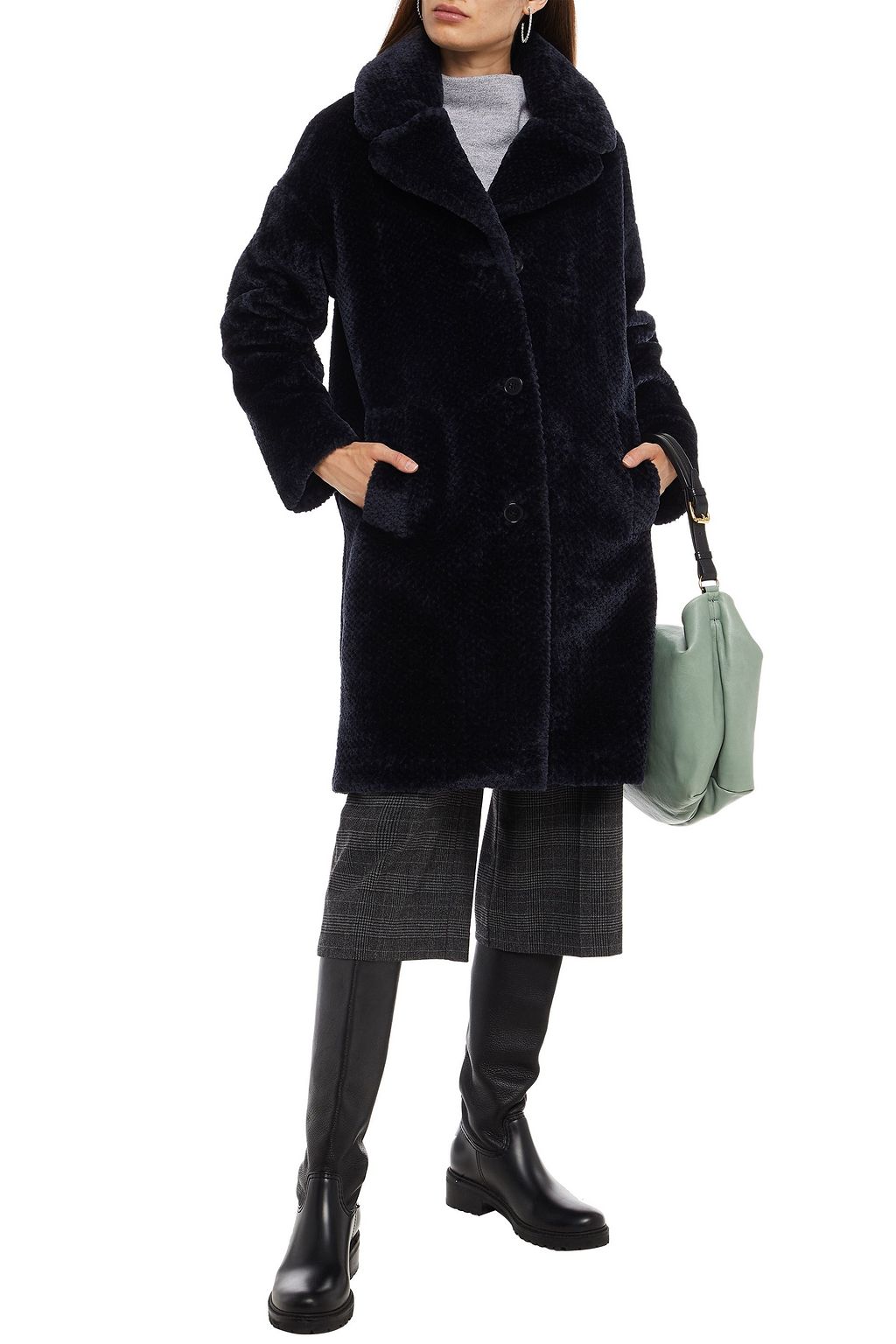 CLAUDIE PIERLOT Faux fur coat