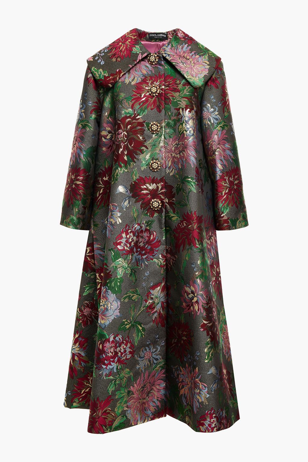 long brocade coat