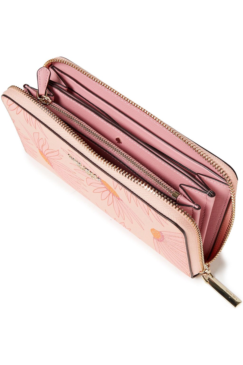 KATE SPADE NEW YORK Spencer Falling Flower Continental Portemonnaie aus strukturiertem Kunstleder
