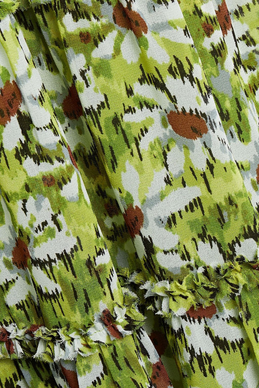 CINQ À SEPT Rika tiered floral-print georgette mini dress