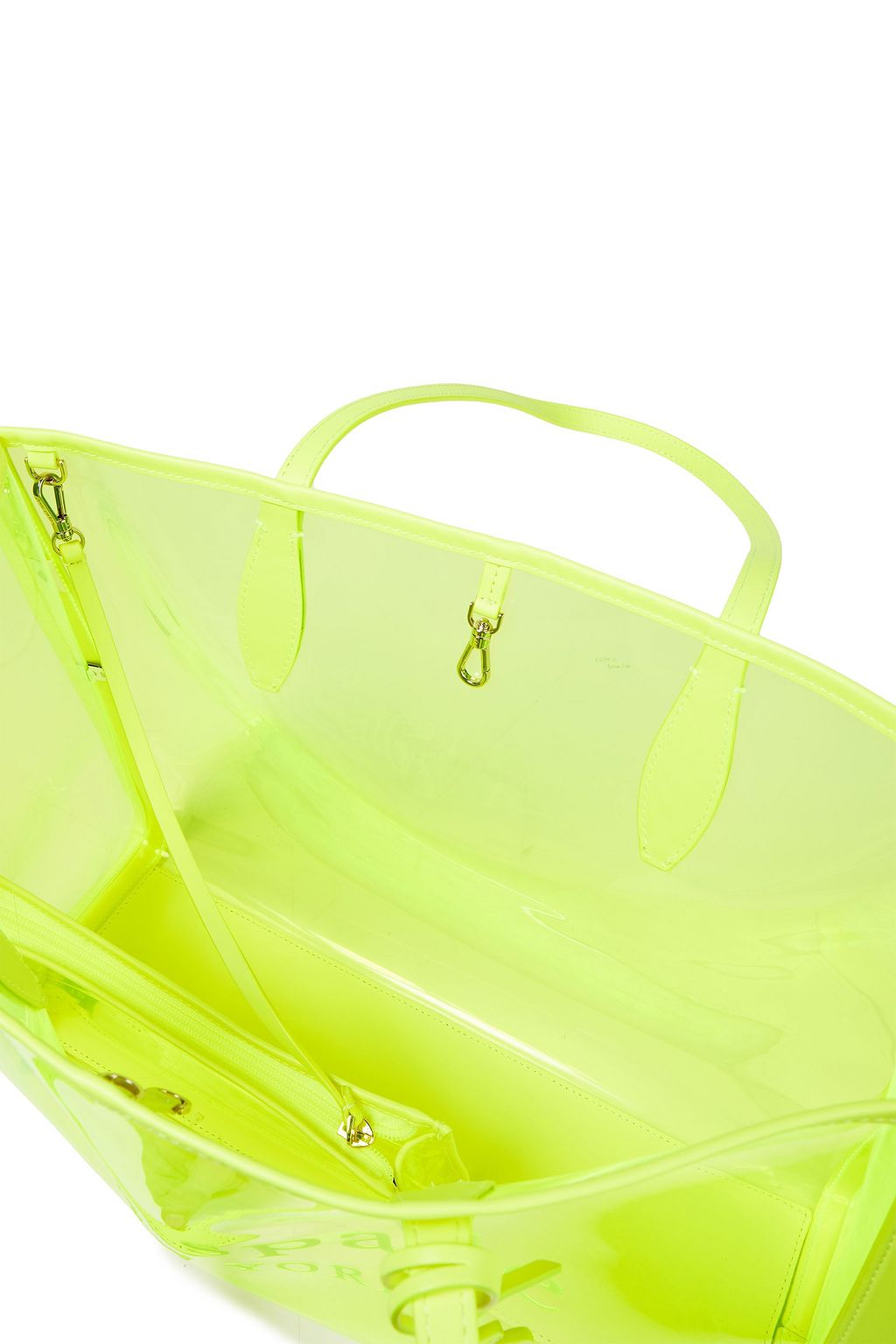 KATE SPADE NEW YORK Market large neon PVC tote