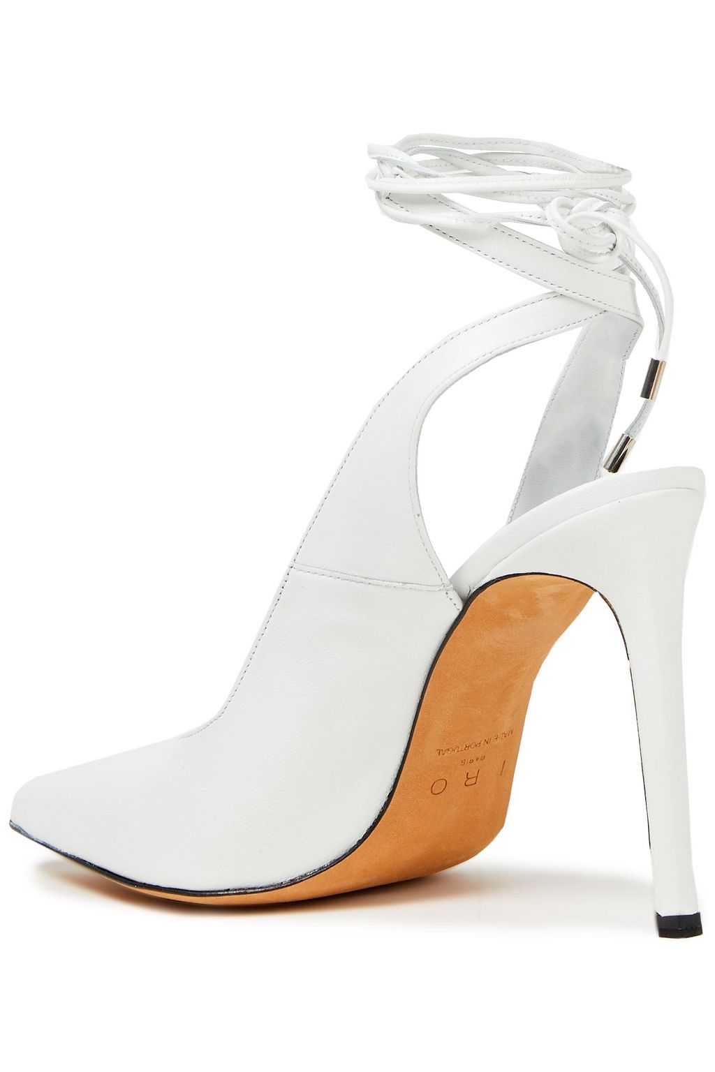 IRO Rech leather slingback pumps