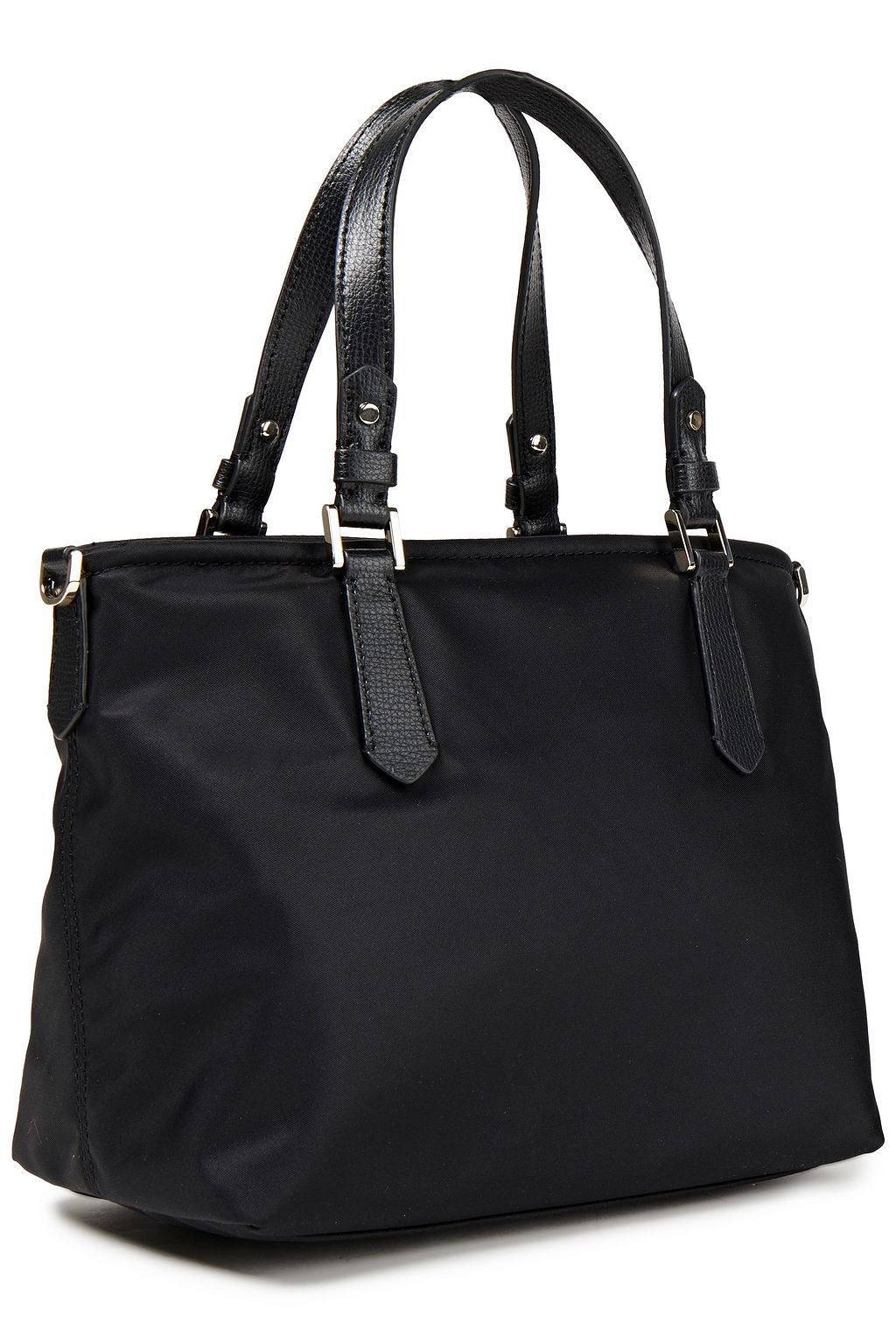 KATE SPADE NEW YORK Taylor small faux leather-trimmed shell tote