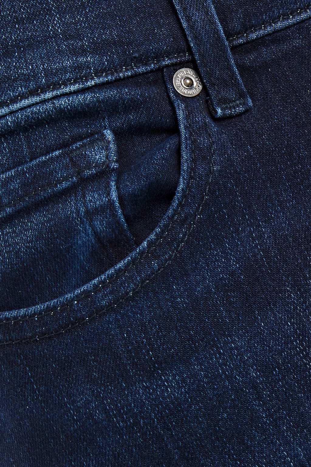 7 FOR ALL MANKIND Distressed mid-rise slim-leg jeans
