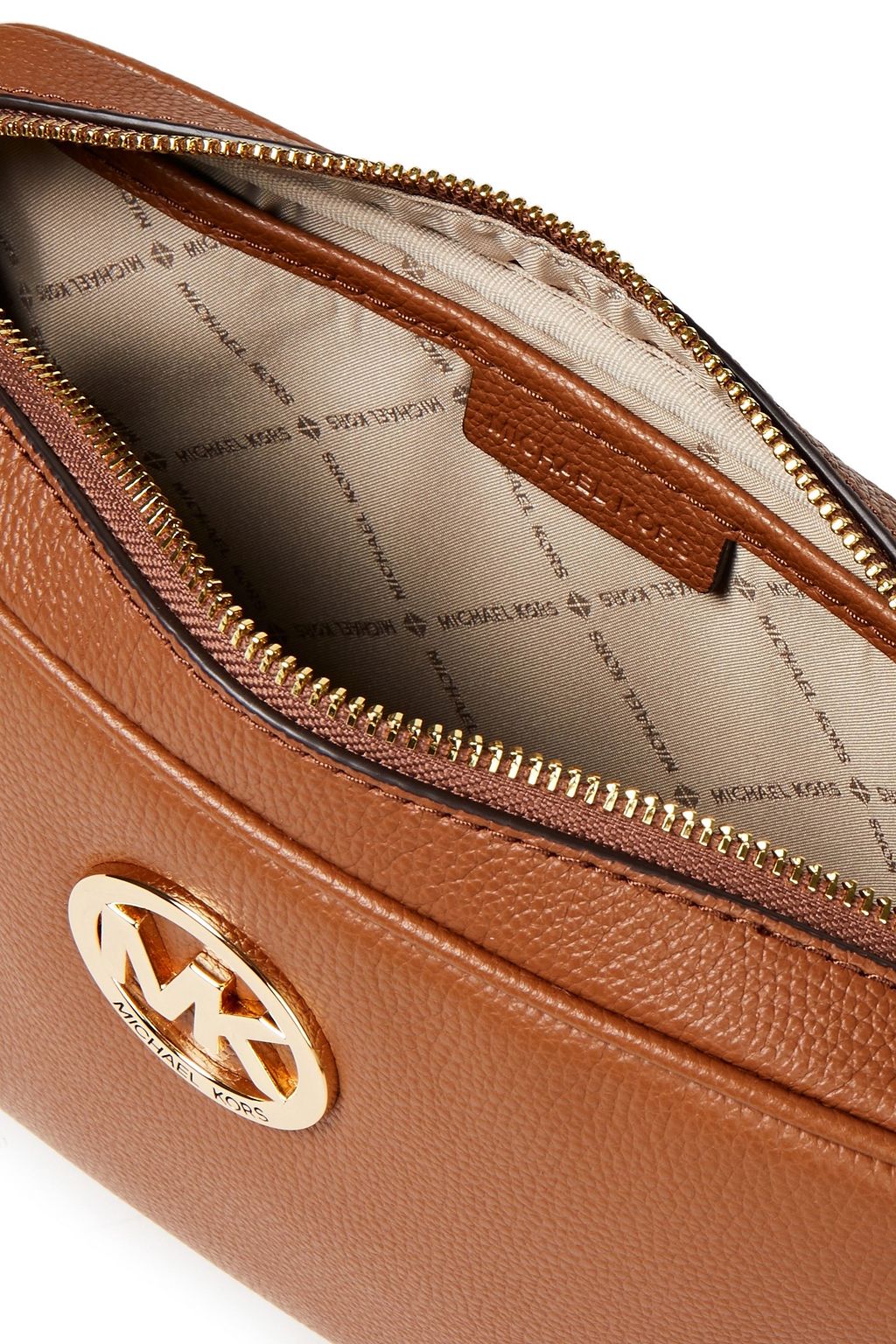 MICHAEL MICHAEL KORS Fulton pebbled-leather shoulder bag