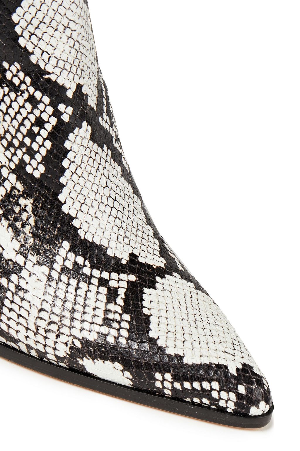 IRO Nagy gathered snake-effect leather boots