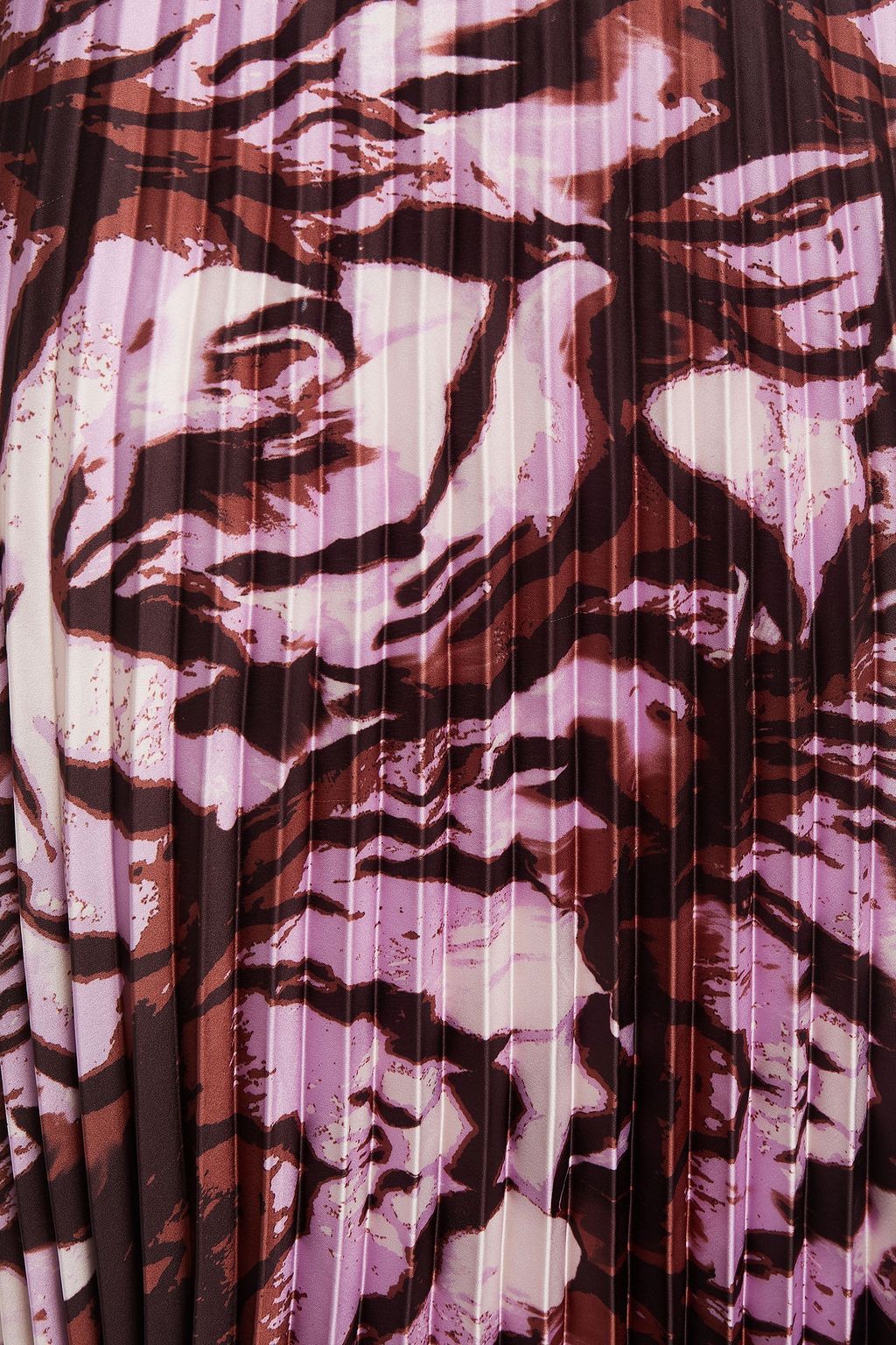 DAY BIRGER ET MIKKELSEN Pleated printed satin midi skirt