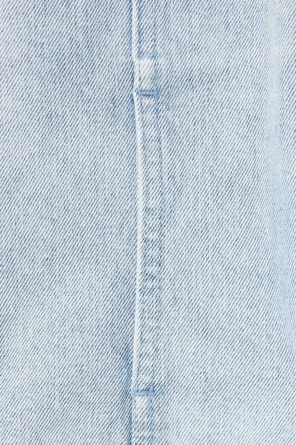 IRO Orkney cropped faded denim jacket