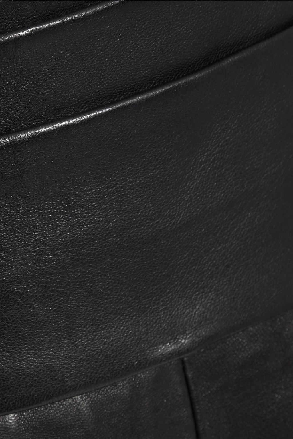 IRO Larsen pleated leather tapered pants