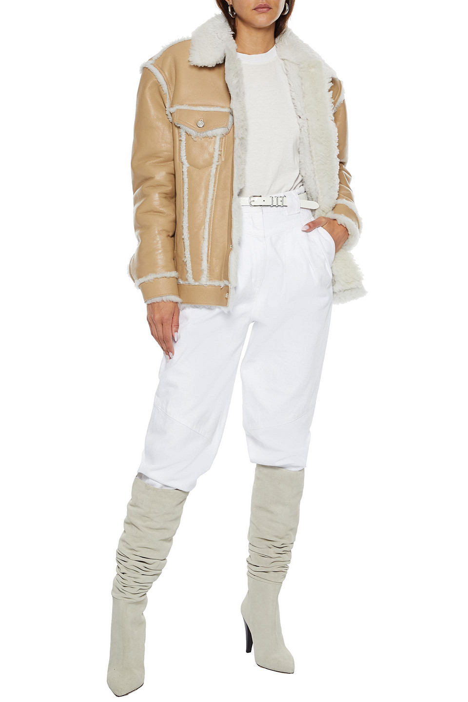 iro shearling moto jacket