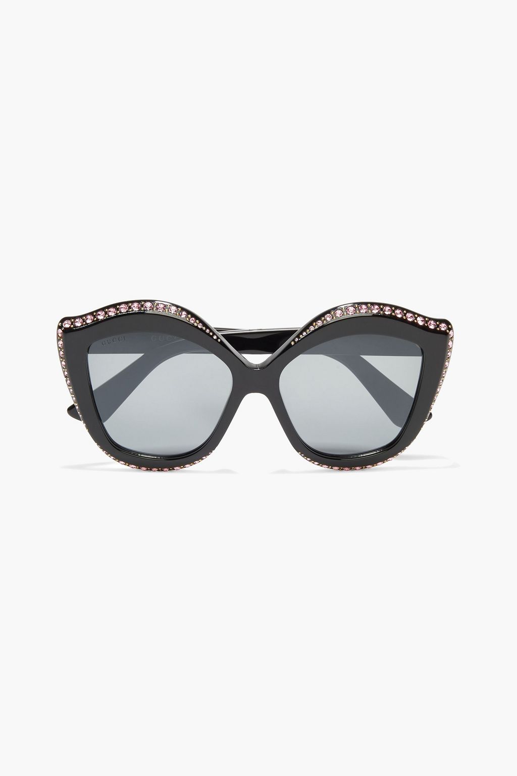 GUCCI Oversized cat-eye embellished acetate sunglasses | THE OUTNET