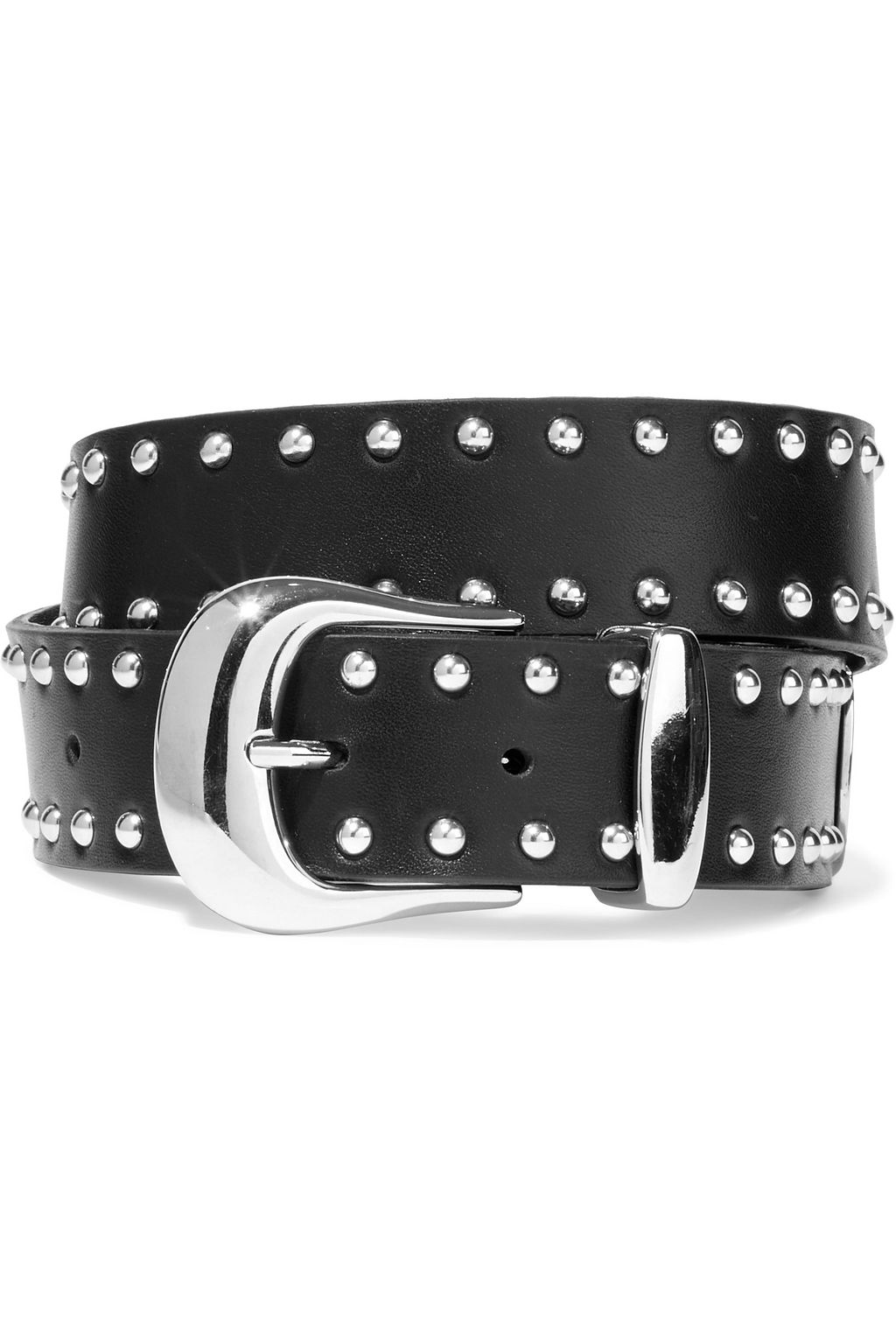 Black Gordie studded leather belt | IRO 