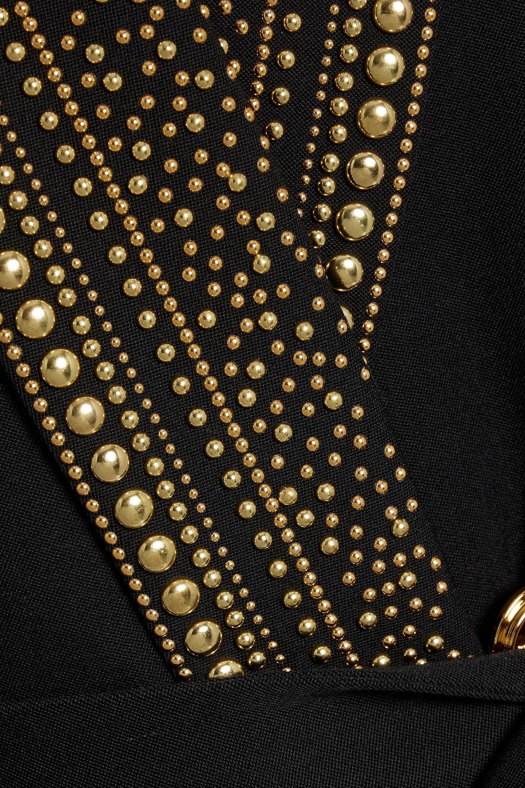 BALMAIN Double-breasted studded wool blazer