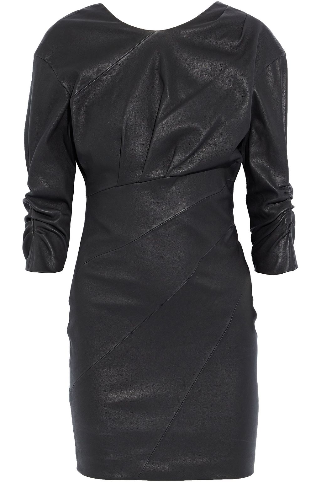 IRO Jordan pleated leather mini dress | THE OUTNET