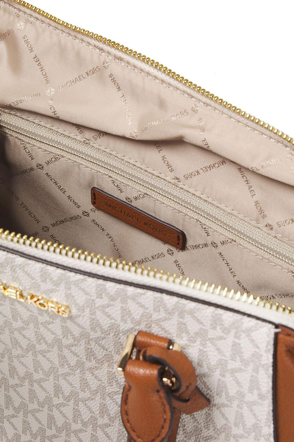 MICHAEL MICHAEL KORS Logo-print faux leather tote