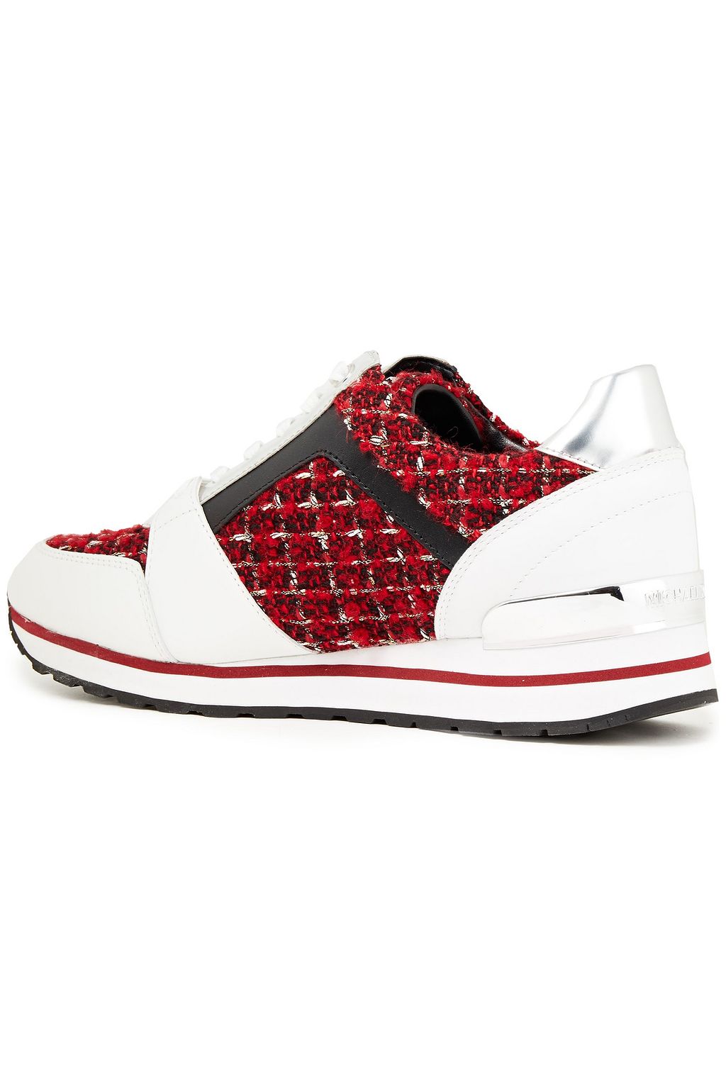 MICHAEL MICHAEL KORS Billie leather and tewed sneakers