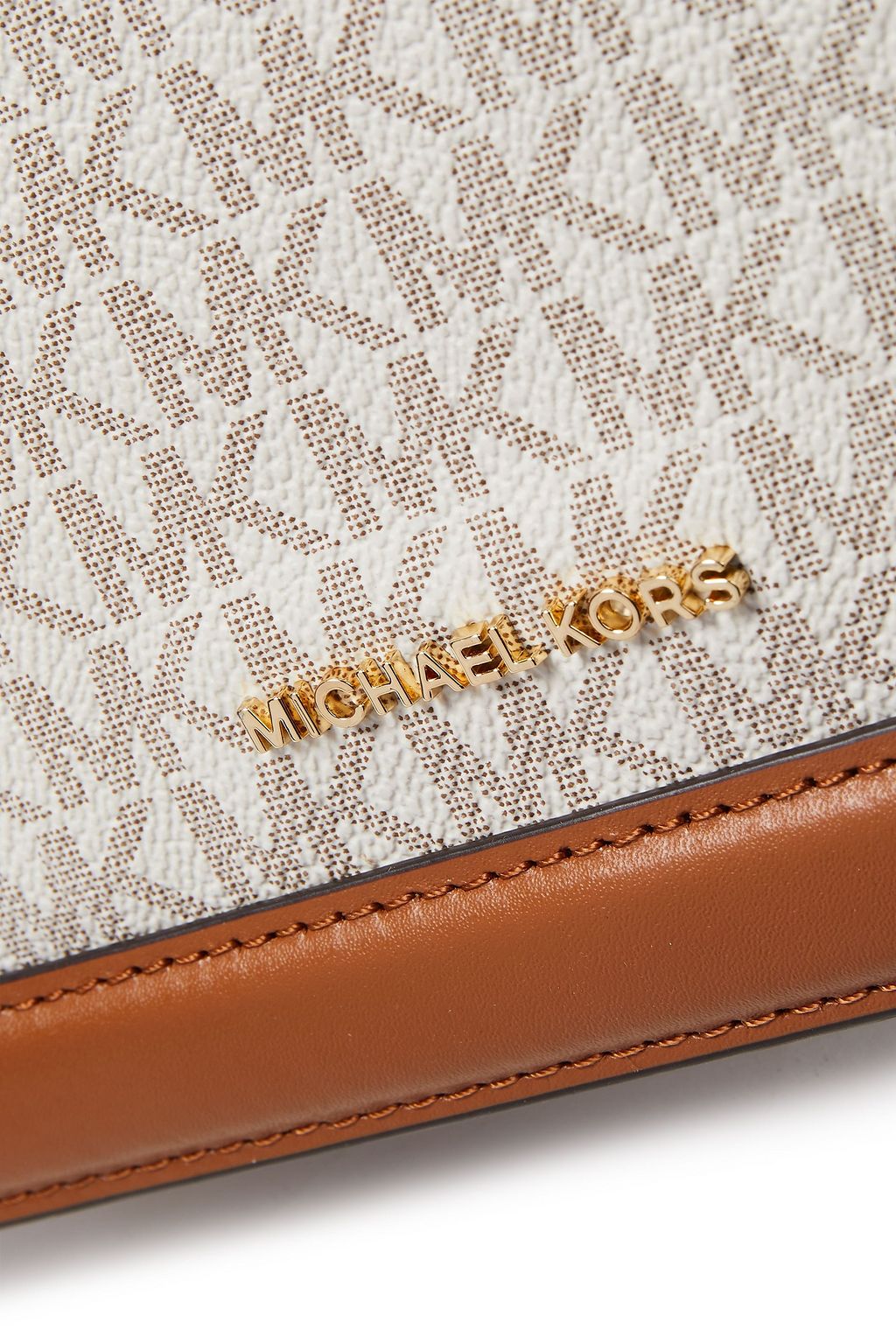 MICHAEL MICHAEL KORS ロゴプリントフェイクレザー ショルダーバッグ
