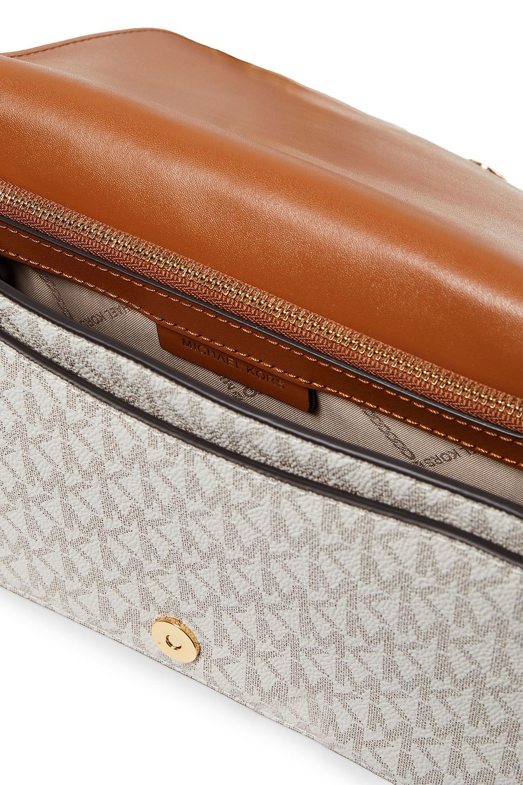 MICHAEL MICHAEL KORS ロゴプリントフェイクレザー ショルダーバッグ