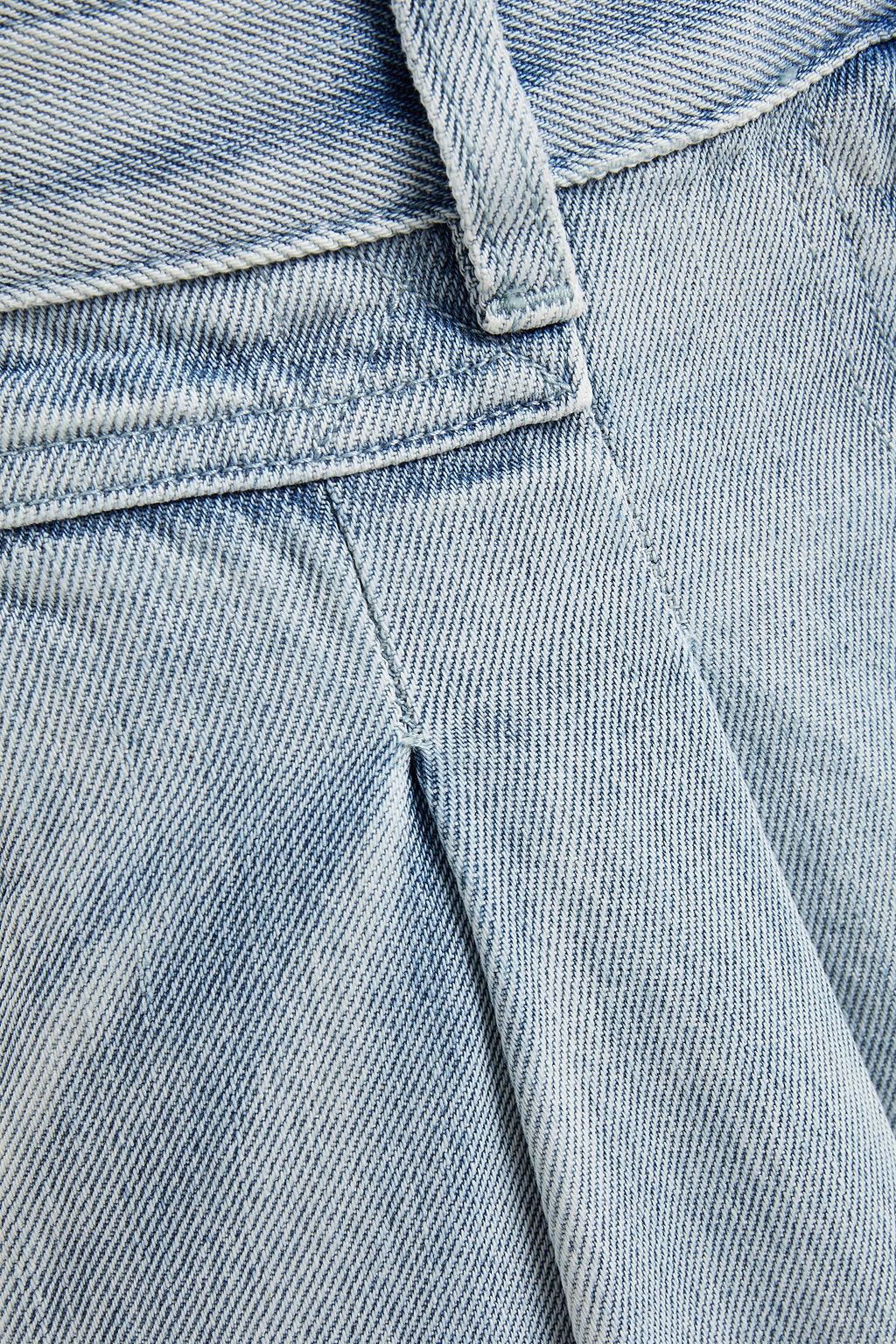 IRO Girvani pleated high-rise tapered jeans