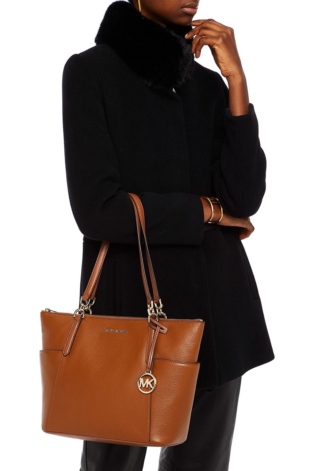 MICHAEL MICHAEL KORS Bedford pebbled-leather tote
