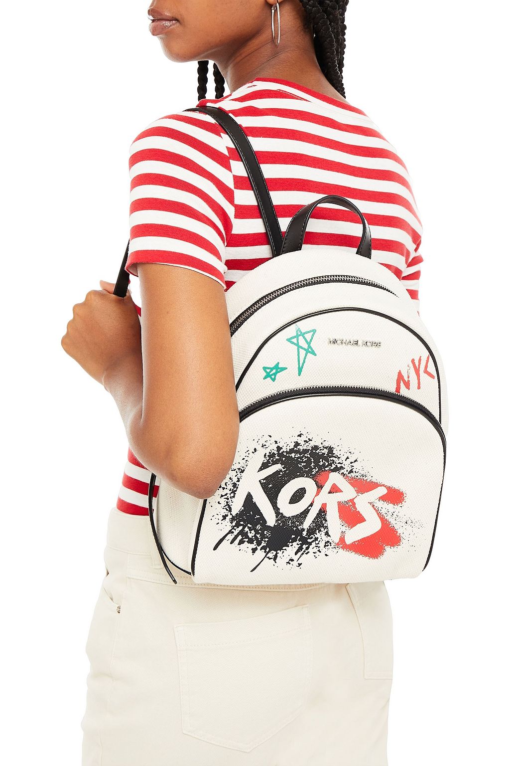 MICHAEL MICHAEL KORS Abbey printed canvas backpack
