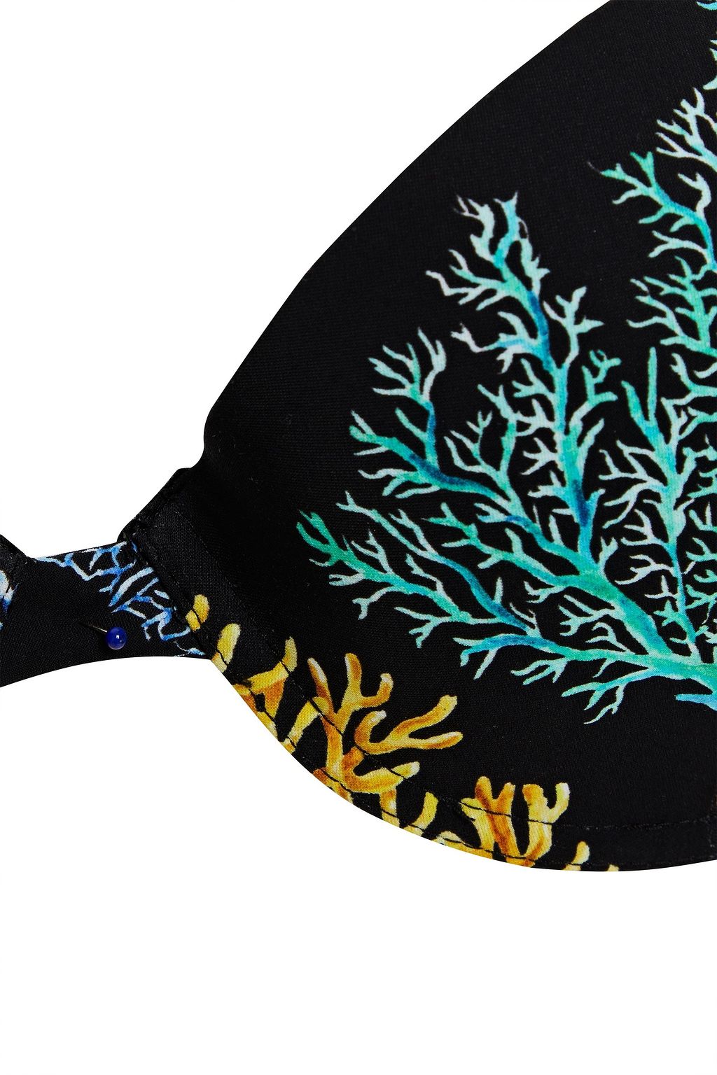 DOLCE&GABBANA BEACHWEAR Printed hatlerneck bikini top