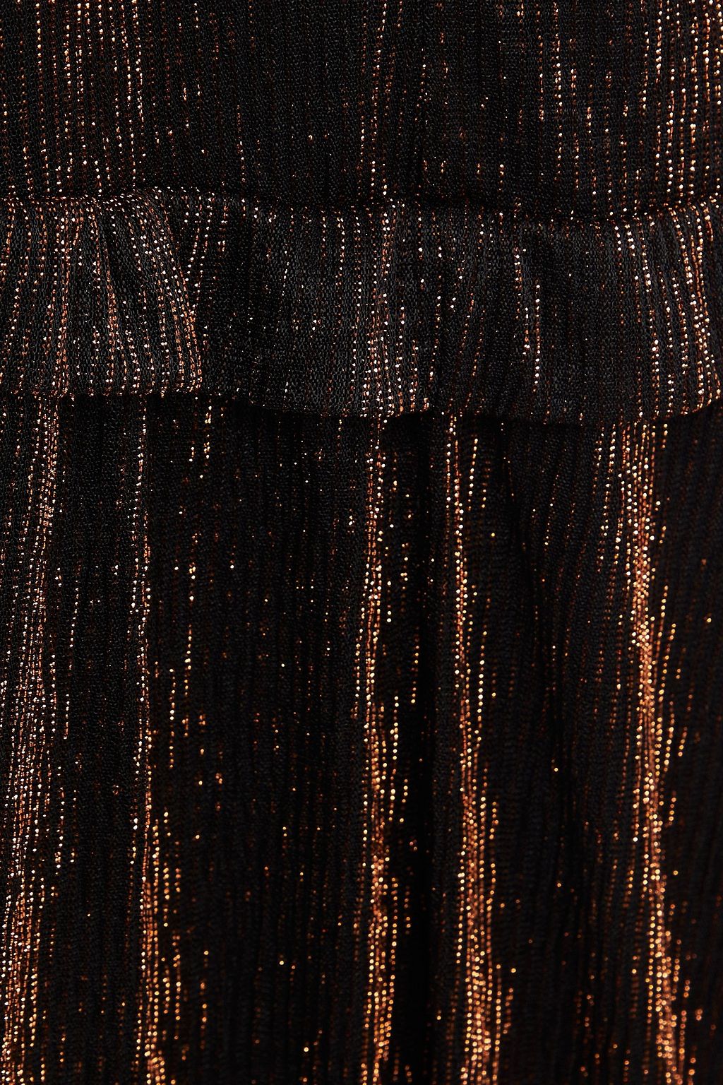 IRO Jolikea Minirock aus Jersey mit Metallic-Effekt und Rüschen